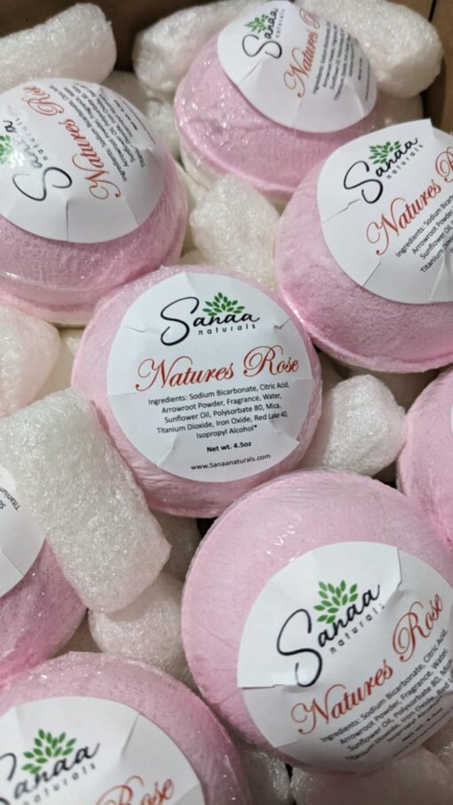 Natures Rose Bath Bomb