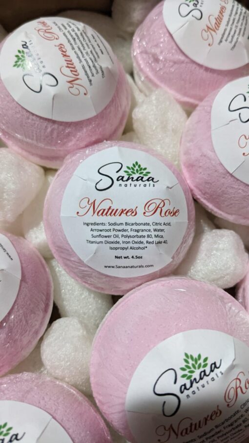 Natures Rose Bath Bomb - Image 2